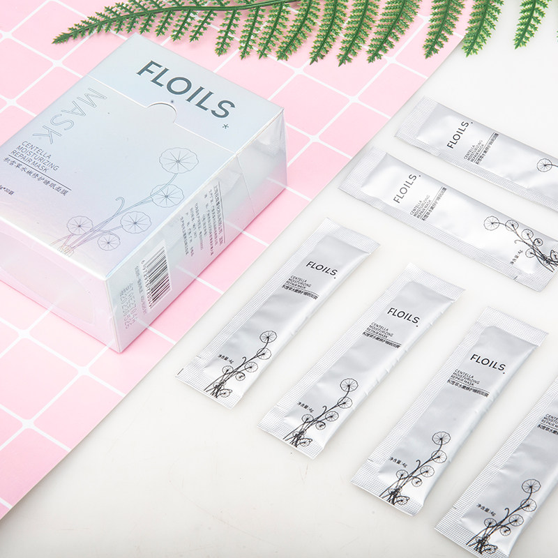 积雪草睡眠急速补水晒后修复水面膜 花蝶草涂抹面膜