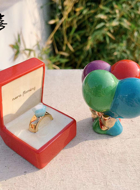 摆件戒指气球个性创意陶瓷愚人节高温瓷首饰盒装饰品可爱出口外贸