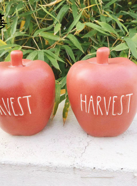 苹果摆件陶瓷平安果平安夜圣诞节西方美式出口外贸礼品送礼新年红