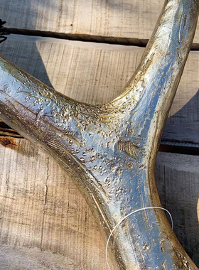 鹿角工艺品树脂摆件挂件仿真梅花鹿出口美式酒吧书房网红店装饰大