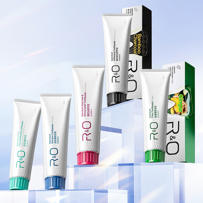 RO洁白牙膏清新口气持久防蛀净齿祛黄垢去烟渍茶渍咖啡渍到手香