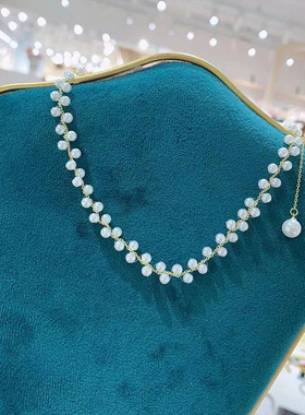 气质百搭抽拉式可调节珍珠项链