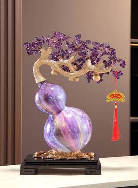 新中式事事柿柿如意摆件葫芦客厅装饰品开业礼物搬家乔迁新居礼品