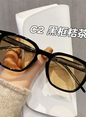 2026新款黑框茶色近视墨镜女款高级感开车专用防紫外线遮阳太阳镜