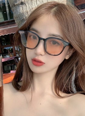2022年橘茶色墨镜女可配近视