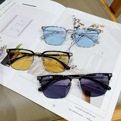 Японские большие цветовые очки с заменой лица. Мужская модель Myopia может быть использована для предотвращения коробок излучения синего света.