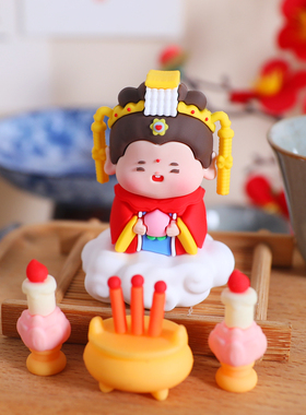 卡通玉皇大帝王母娘娘软胶玩偶