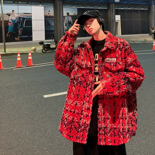 Зеленая мужская куртка, демисезонная рубашка, парная одежда для влюбленных, в стиле Шанель, французский стиль, изысканный стиль