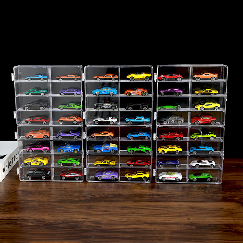 风火轮收纳盒合金小汽车模型TOMICA1:64儿童玩具多美卡透明展示架,淘宝优惠券,粉丝福利购,淘宝优惠卷