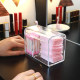 Desktop dust-proof makeup cotton swab storage box makeup remover cotton toothpick line cosmetics beauty cotton swab box storage and organization