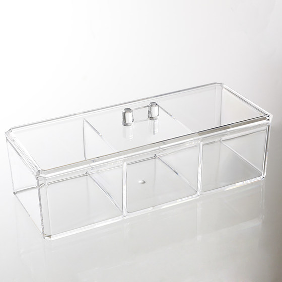 Transparent cotton swab box Bazhi badge millet storage box