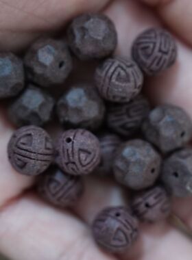 合香珠散珠微瑕疵手串古法手工串珠源头货源瑕疵珠