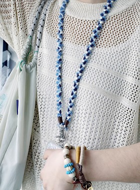 原创品牌QUEENSKY手机长款挂绳防丢放偷手腕绳子相机钥匙扣挂绳