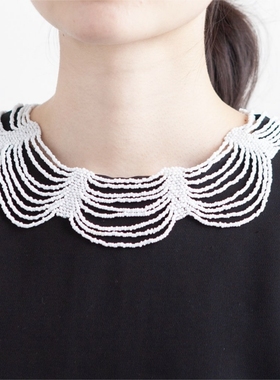 日本小众设计多层彩色串珠项链