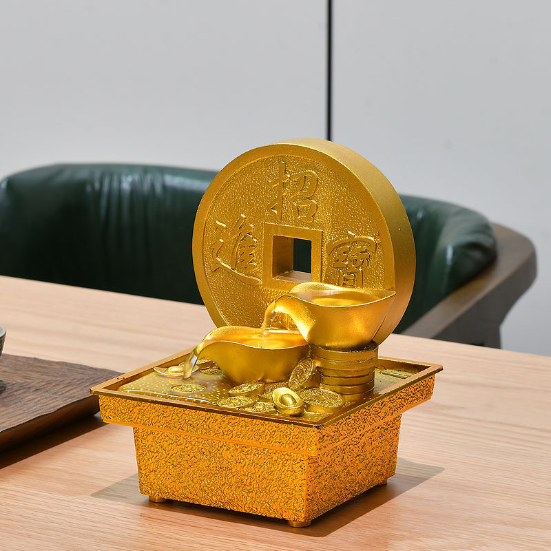 流水生财摆件聚宝盆招财喷泉发财树家庭流水聚财风水轮循环水小型,淘宝优惠券,粉丝福利购,淘宝优惠卷