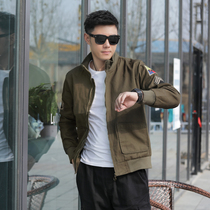 Tactical Jacket Spring Autumn Mens Outdoor Multi-Bag Function Tooling Windclothed Plain Clothes Casual Pure Color Jacket Tan Overcoming