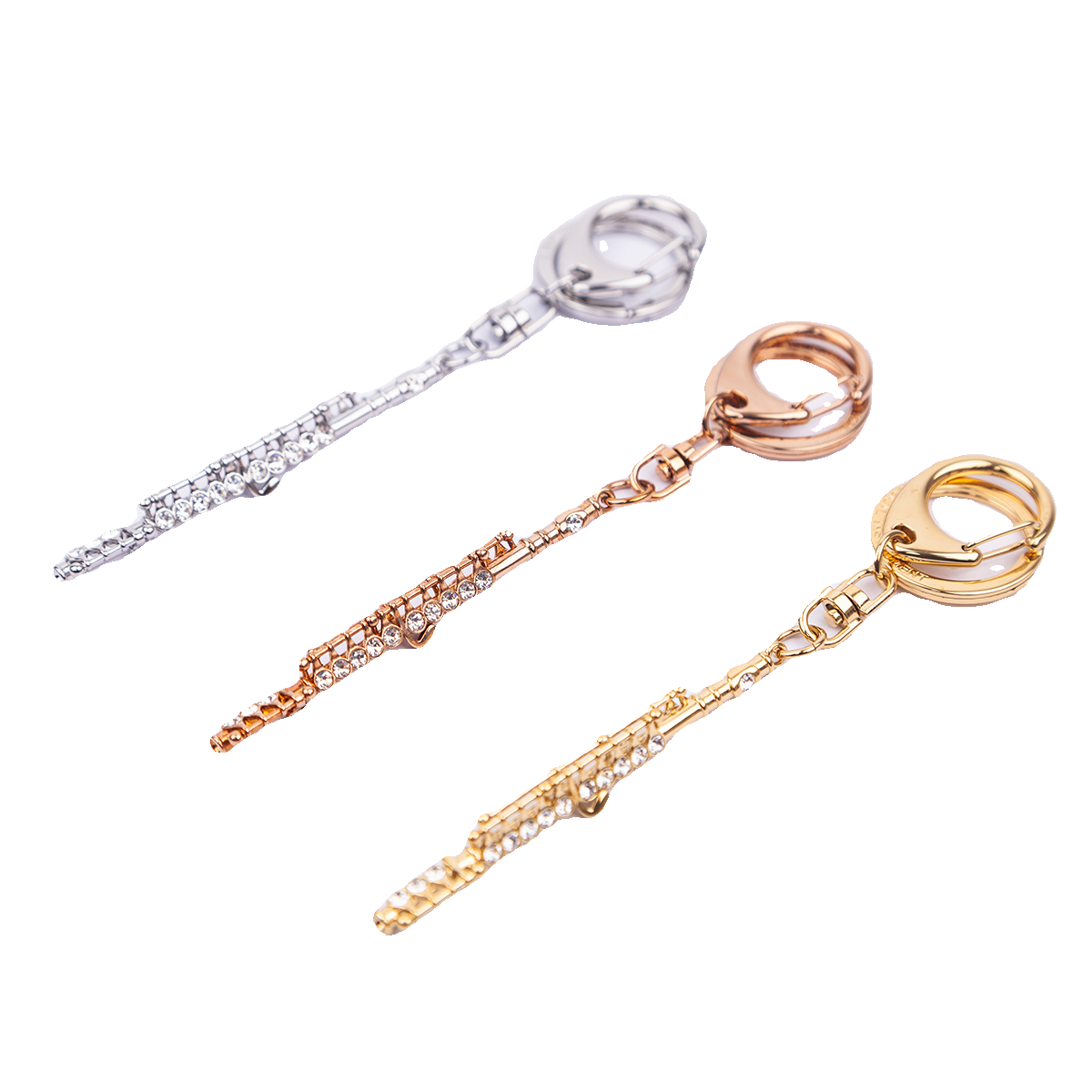 Roi music长笛礼物14K镀金钥匙扣挂件管乐专业生日送人声音汇,淘宝优惠券,粉丝福利购,淘宝优惠卷