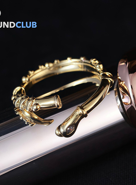 长笛戒指蛇年限定纯银镀金礼物