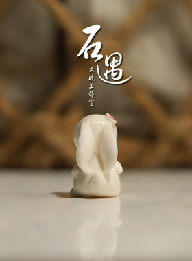 鹿角根付天然猛犸个性文玩手串