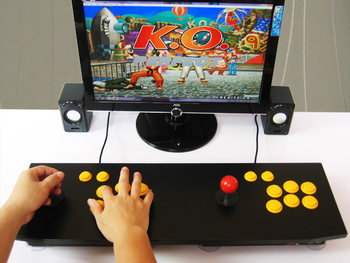 ບໍ່ມີການລ່າຊ້າ usb computer arcade game joystick double joystick double arcade joystick