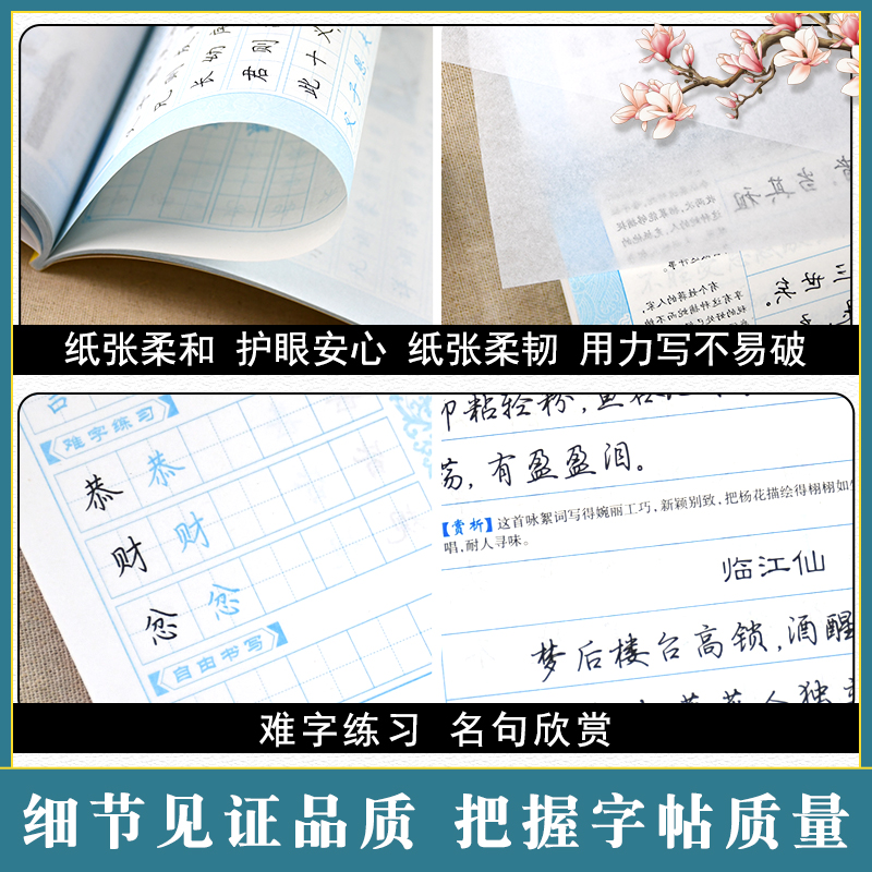 荆霄鹏墨点练字帖成年练字本大学生正楷王正良楷书行楷行书女生字体漂亮高中生男生钢笔硬笔书法临摹贴公务员常用通用规范手写字帖 - 图2