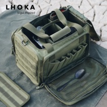 LHOKA Field Cutlery Containing Bag Outdoor Camping Picnic Picnic Wild Cooking Bag Tactical Barrier BILL OF LADING SHOULDER BAG