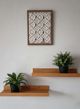 Handmade woven tapestry, photo frame, wall hanging