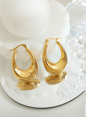 New U-shaped earrings in titanium steel fashion