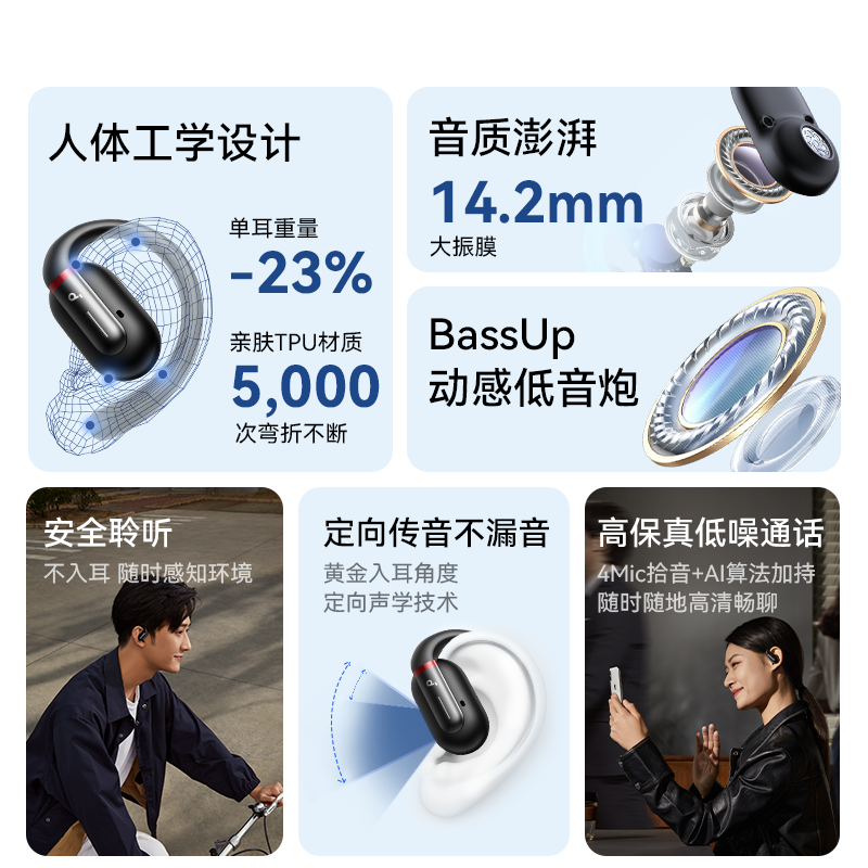 声阔SoundCore V30i不入耳蓝牙耳机气传导价比开放式蓝牙运动耳机 - 图0