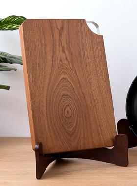 花梨木普洱茶饼架相框托架瓷盘架钟表架支架看盘架展示架实木摆盘