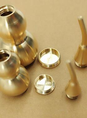 黄铜胡芦纯铜家中开口葫芦手工挂件簸箕铜壶卢小号挂件空心壶