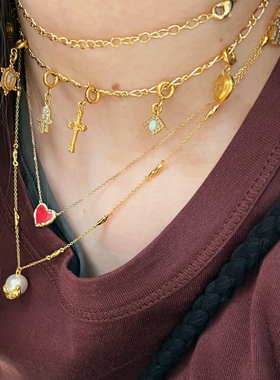 多元素吊坠项链POURTOI