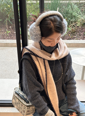 EPISSAGE Munra头戴式毛绒耳罩女日常外出防寒保暖舒适可翻折收纳