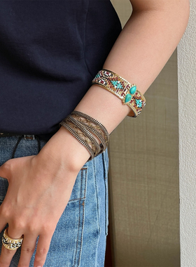 自留推荐 MARIE LAURE CHAMOREL 金属两用多佩戴法手链项链choker