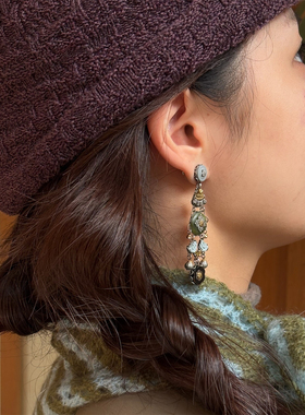 AYALA BAR N2525耳环 Lumen Artistic Earring 手工制作长款耳饰