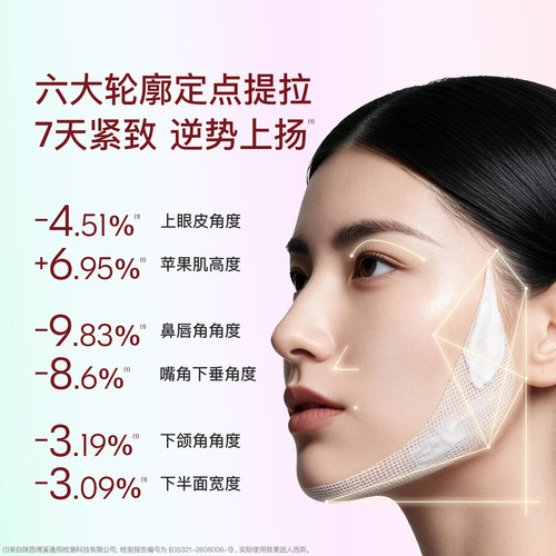 听研奢护御时抗皱乳霜面膜绷带膜3.0 5片熬夜垮脸提拉淡纹 - 图0
