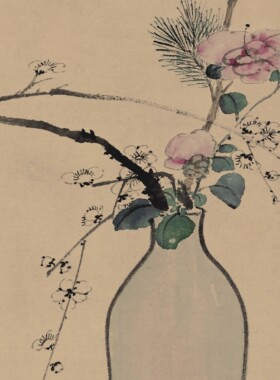 新品高清国画 古代名画永瑢《平安如意图》宣纸客厅走廊挂画装饰