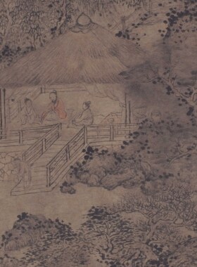 山水画国画风景画装饰挂画临摹