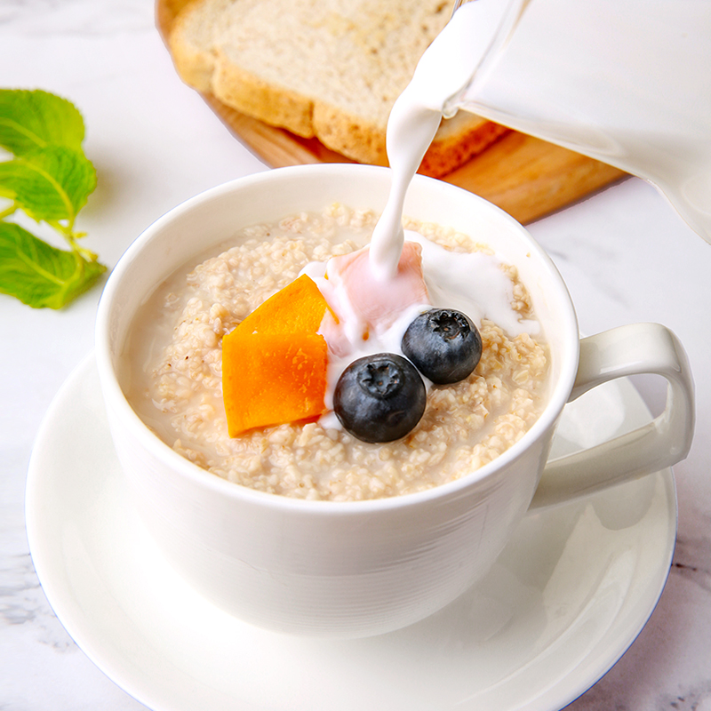 0蔗糖高纤燕麦麸皮营养早餐代餐饱腹懒人速食燕麦片1800g - 图2