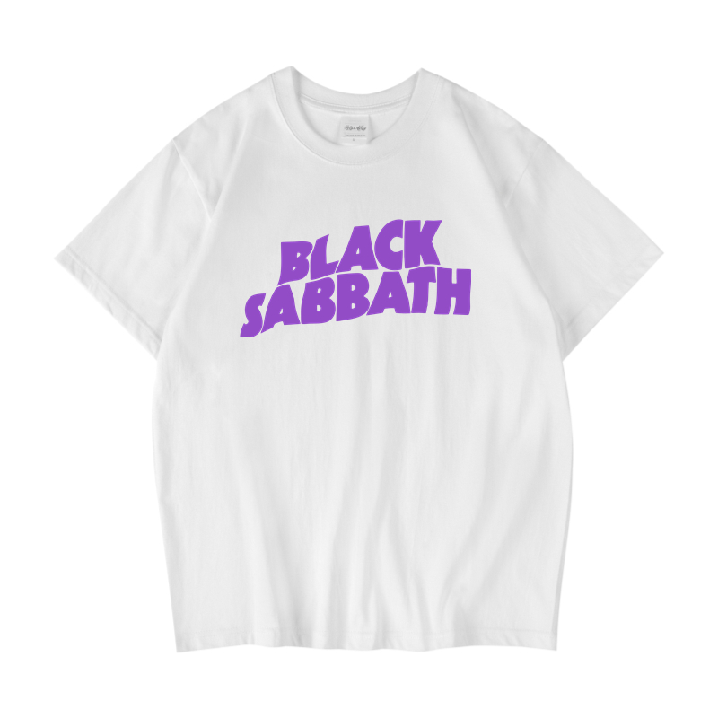 摇滚乐队Black sabbath T-Shirt黑色安息日 纯棉短袖T恤男女青年 - 图0