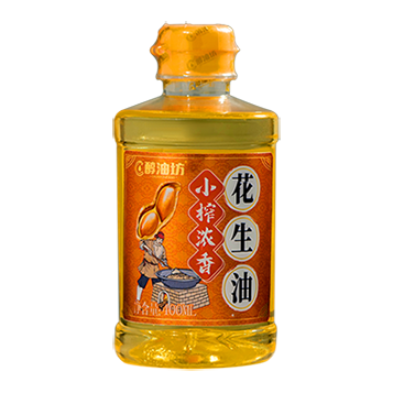 醇油坊一级花生油小榨浓香400ml