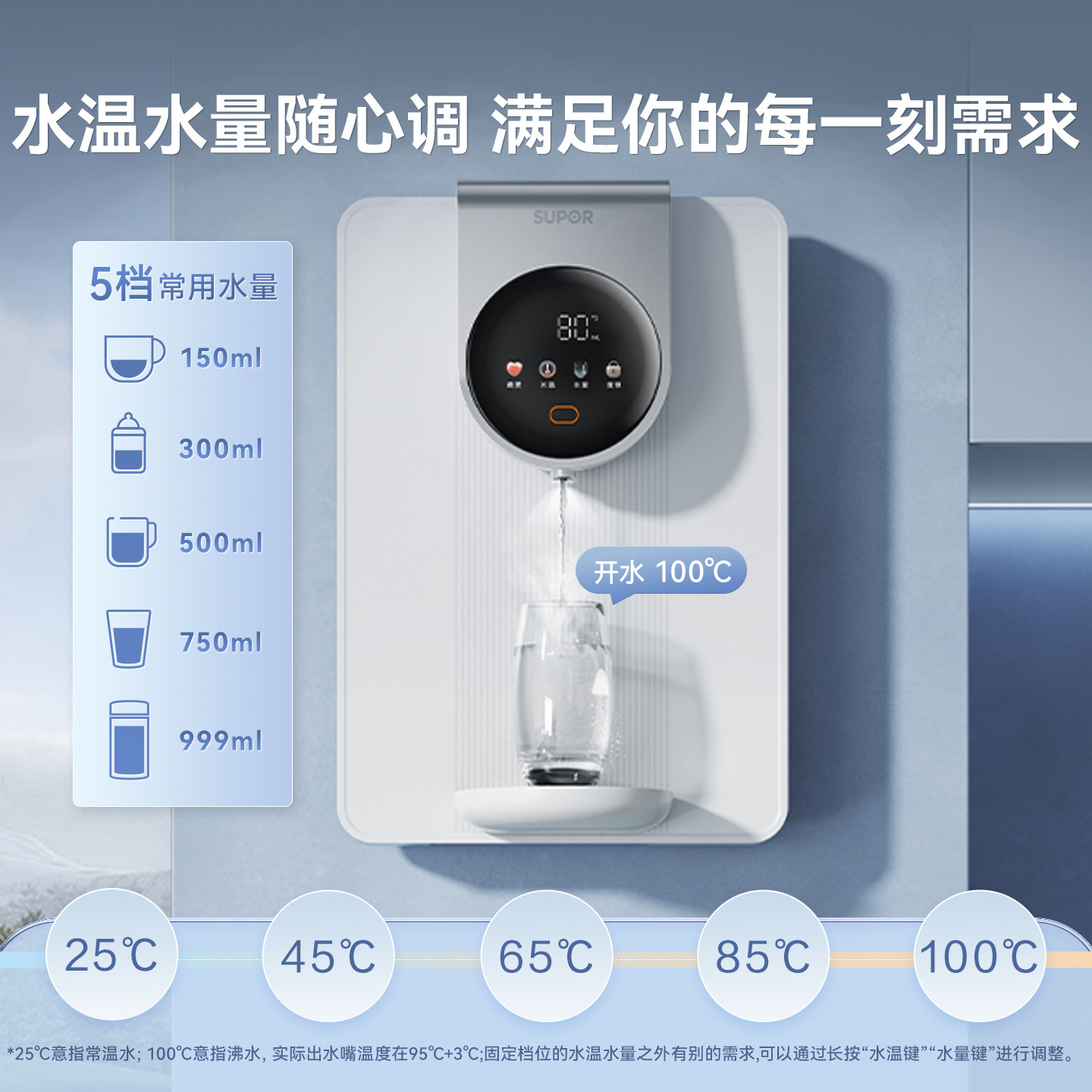 苏泊尔UG02A管线机2025新款家用壁挂式直饮机接桶装水即热饮水机,淘宝优惠券,粉丝福利购,淘宝优惠卷