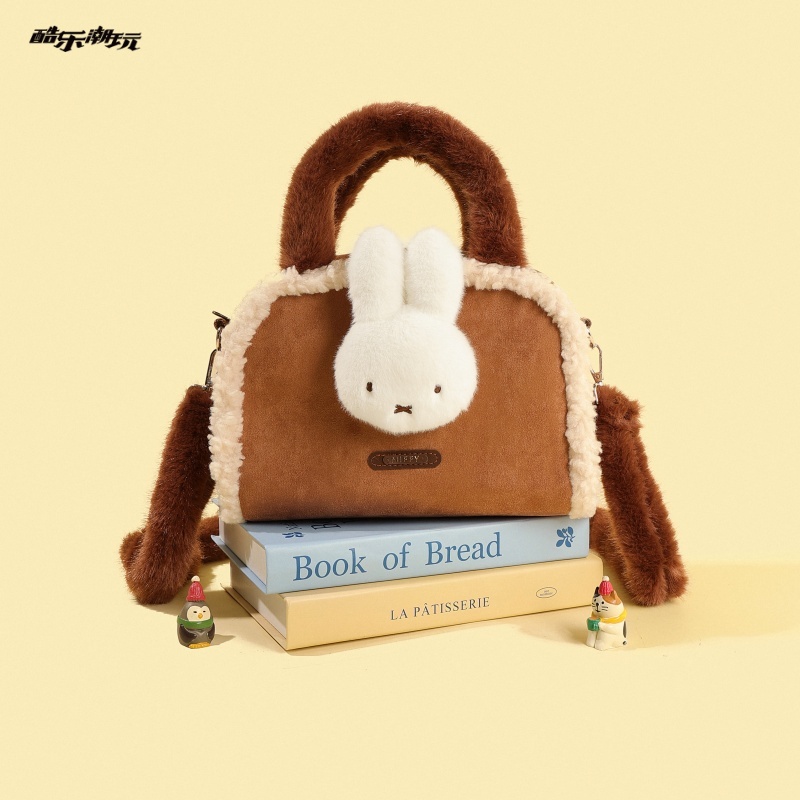 酷乐潮玩米菲漫游毛绒单肩包新款秋冬托特包可爱鲍里斯手提斜挎包 - 图3