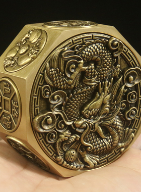 铜之心黄铜摆件中式通用