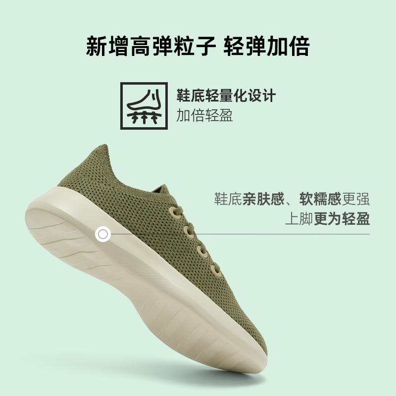 多走路天际鞋丨秋季新品雅丹风舒适软弹百搭时尚飞织休闲鞋 - 图2
