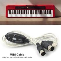 Professional MIDI Cable USB IN-OUT PC to Music Electronic