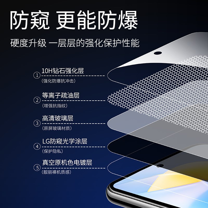 适用华为nova9se钢化膜hinova9se防窥膜nove9es手机hi全屏novo9se-图1