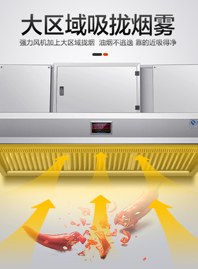 无烟净化抽烟一体机油烟烟罩