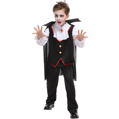 万圣节儿童服装cosplay吸血鬼套装表演服恐怖男cos吸血鬼演出服男 - 图3