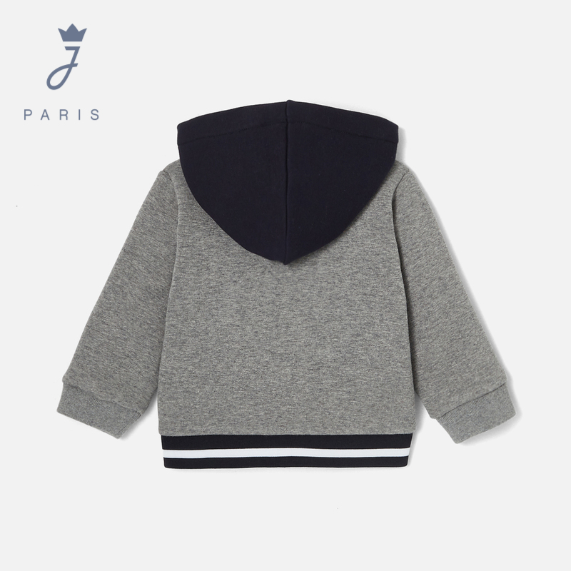 【新品】Jacadi亚卡迪男小童莫列顿双面妮连帽卫衣秋外套2032043